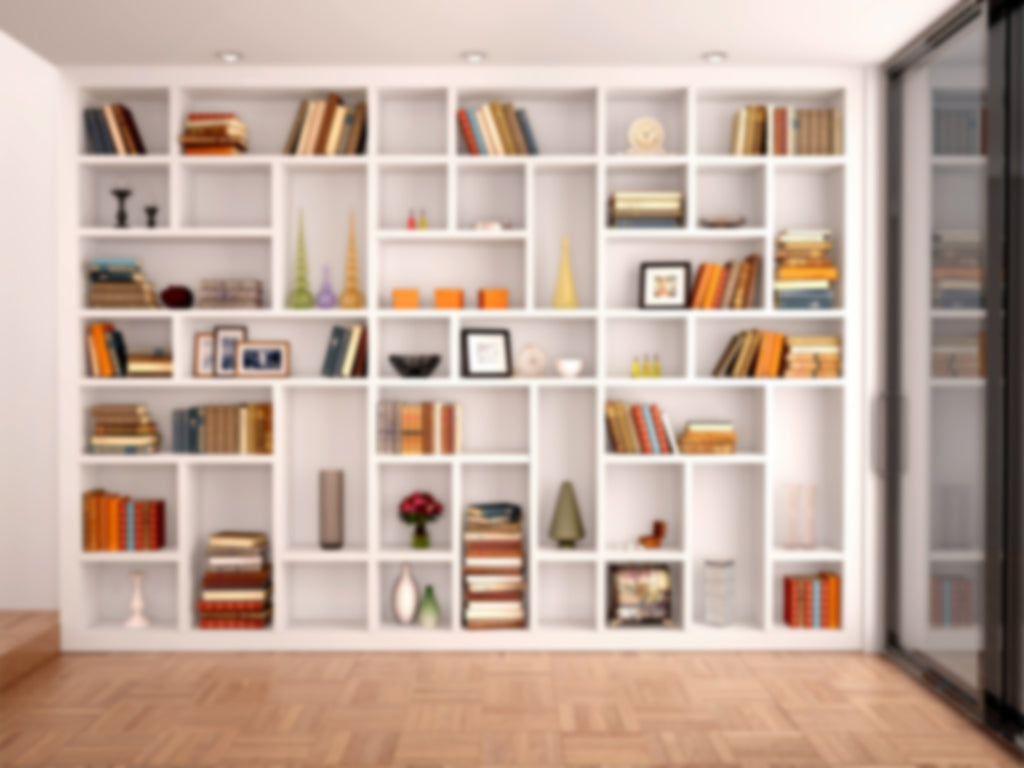 Modern White Bookcase